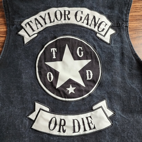 WIZ KHALIFA TAYLOR GANG DENIM VEST - Picture 8 of 9